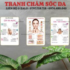 Bộ 3 tranh chăm sóc da B3D02