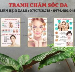 Bộ 3 tranh chăm sóc da B3D04